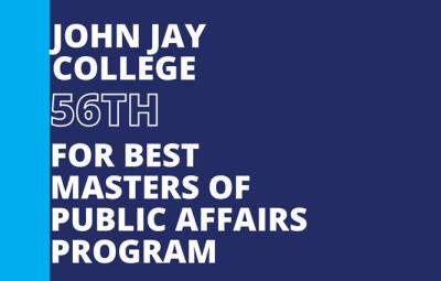 U.S.News & World Report Ranks John Jay 56th Best Masters