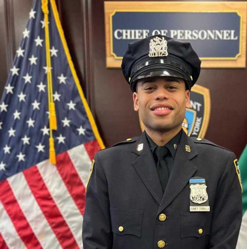NYPD Police Officer Miguel Gomez Zorrilla ’21 