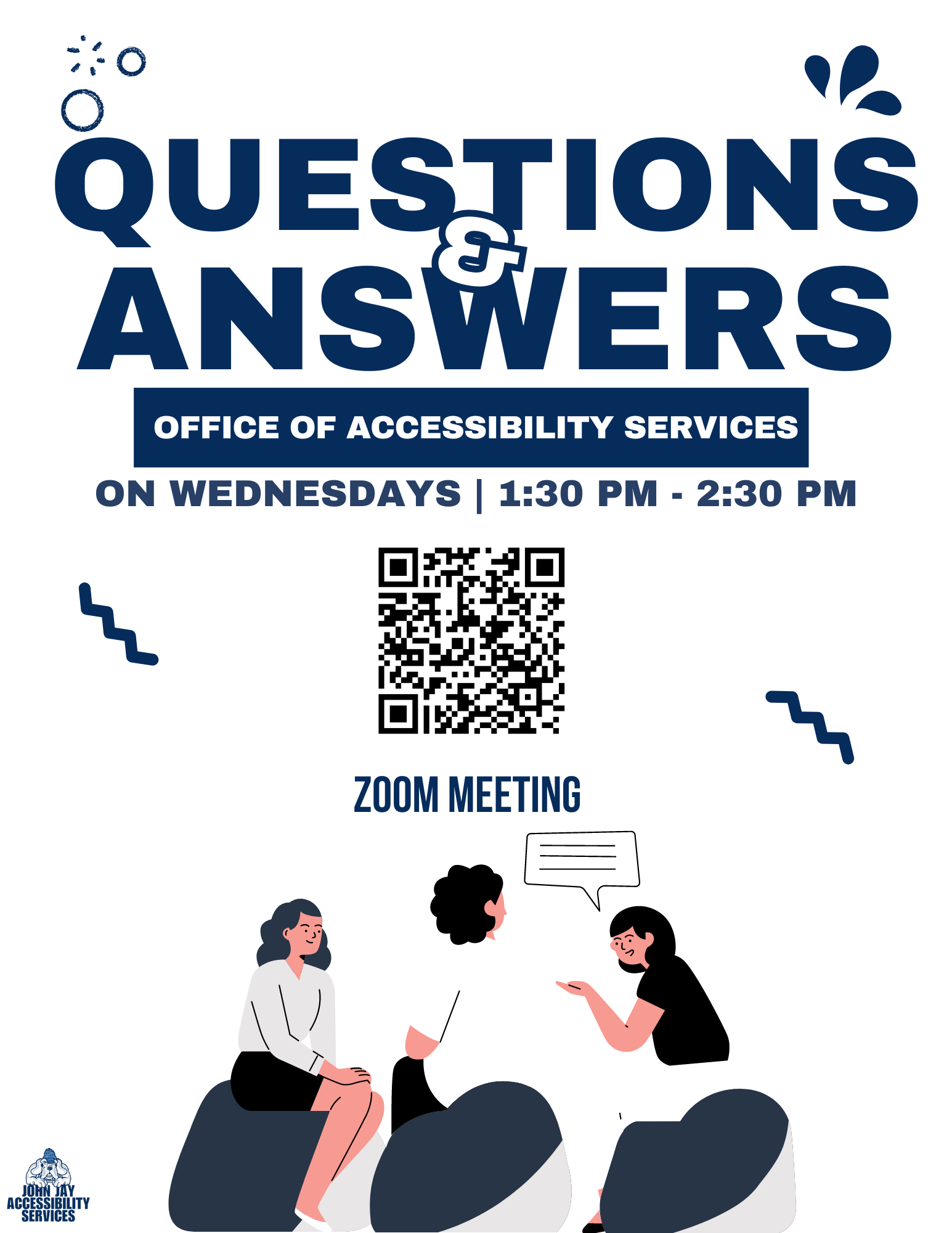 Office of Accessibility Office Hours, Wednesday 1:30pm - 2:30pm