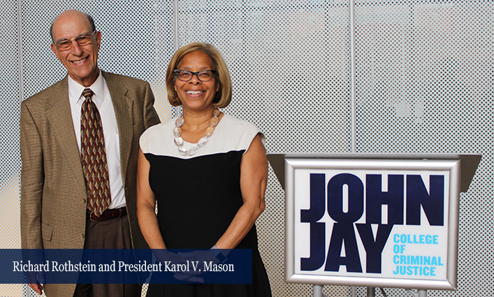 Richard Rothstein and President Karol Mason